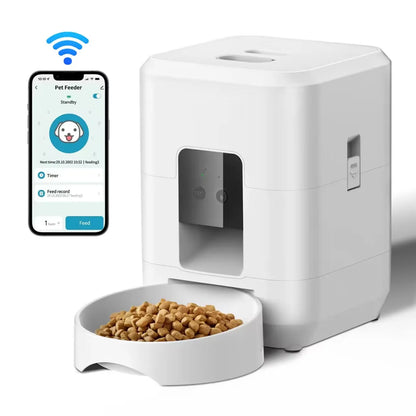 Smart Automatic Pet Feeder - Timed Cat & Dog Food Dispenser