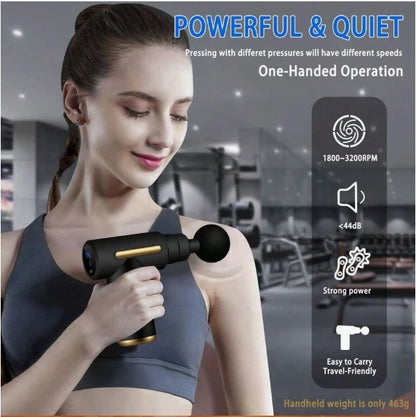 Compact Massage Gun - Deep Tissue Percussion Massager