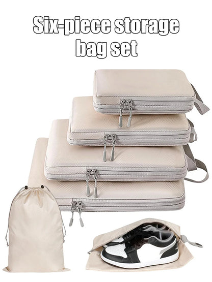 Compressible Travel Packing Cubes - Set of 6