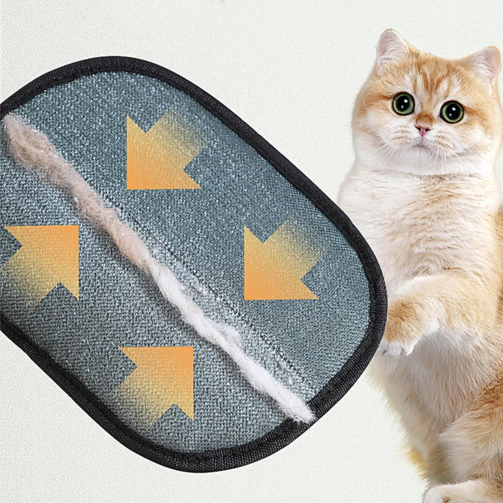 Pet Grooming Gloves - Hair Remover for Dogs & Cats