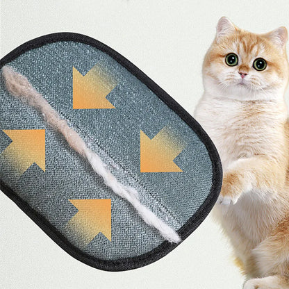 Pet Grooming Gloves - Hair Remover for Dogs & Cats