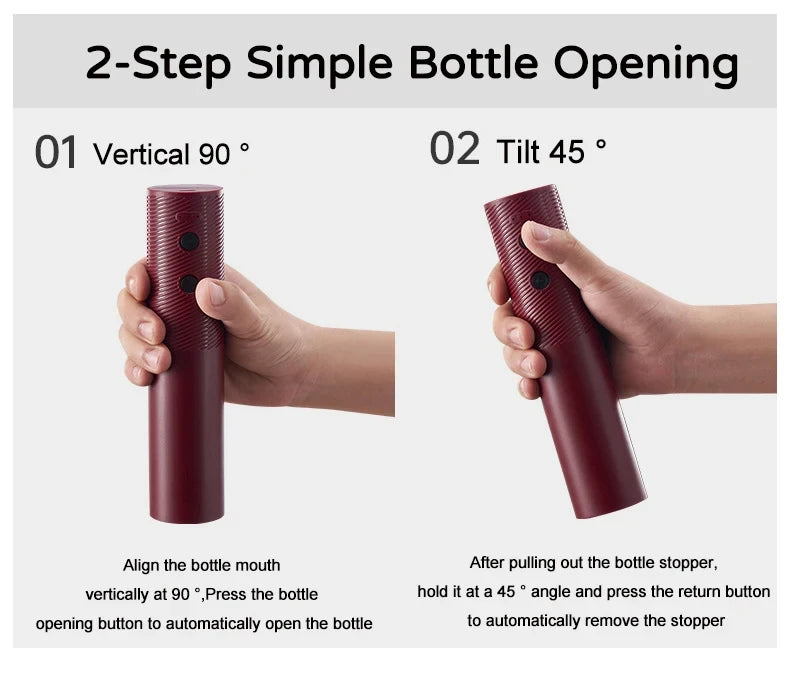 Electric Wine Bottle Opener - Rechargeable Corkscrew