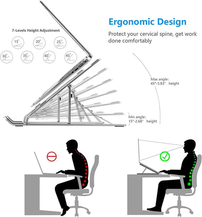 Foldable Aluminum Laptop Stand