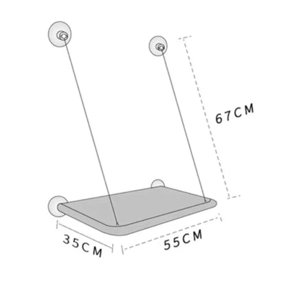 Hanging Cat Hammock - Window Seat Bed for Cats