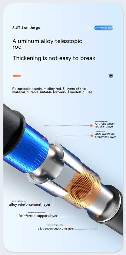 Extendable Snow Brush & Ice Scraper