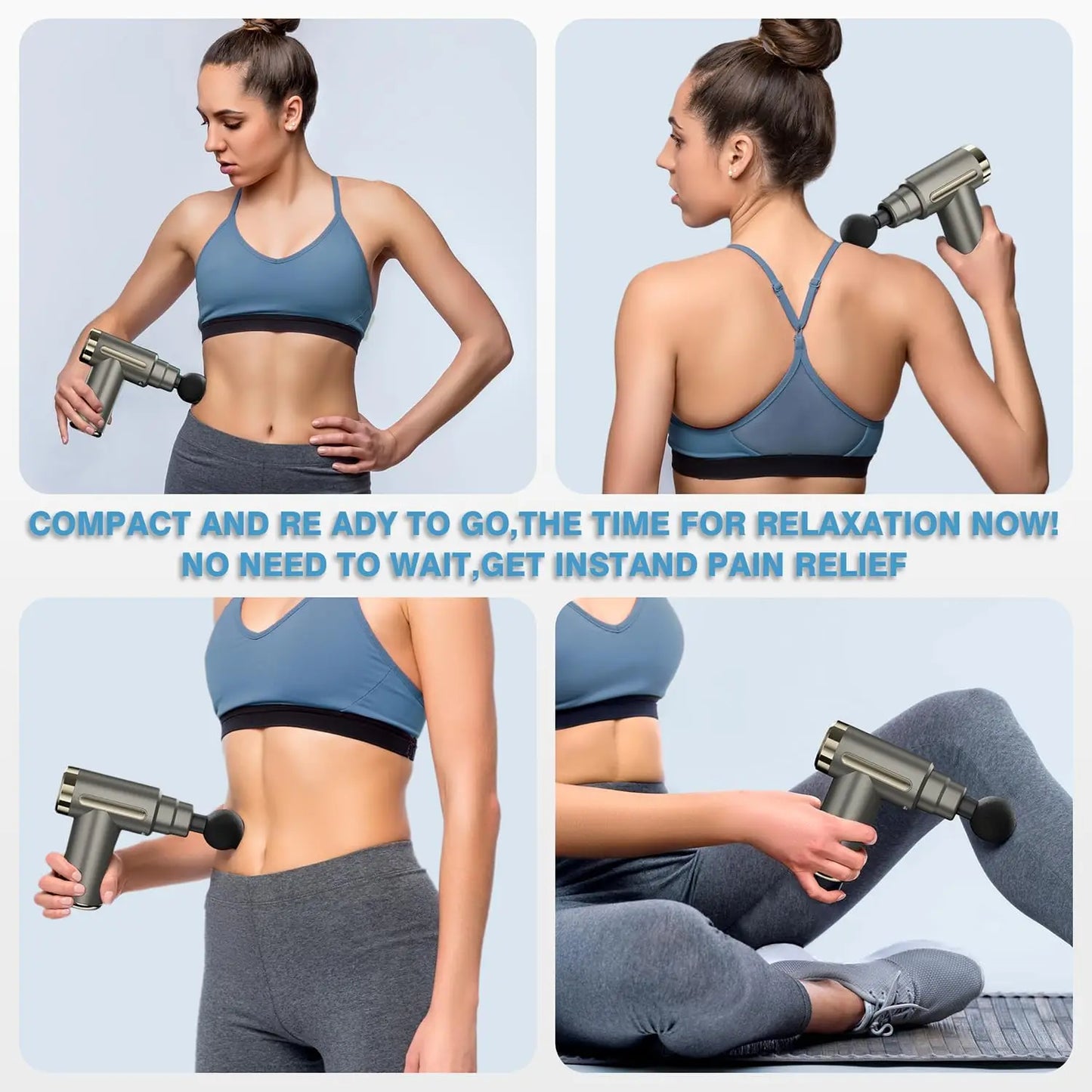 Compact Massage Gun - Deep Tissue Percussion Massager