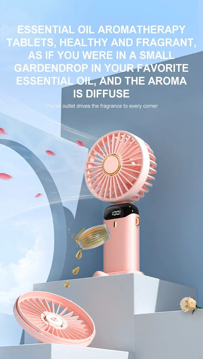 Handheld & Neck Fan - Rechargeable Bladeless Cooling Fan