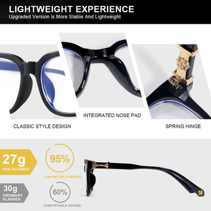 Square Anti Blue Light Glasses (2-Pack)
