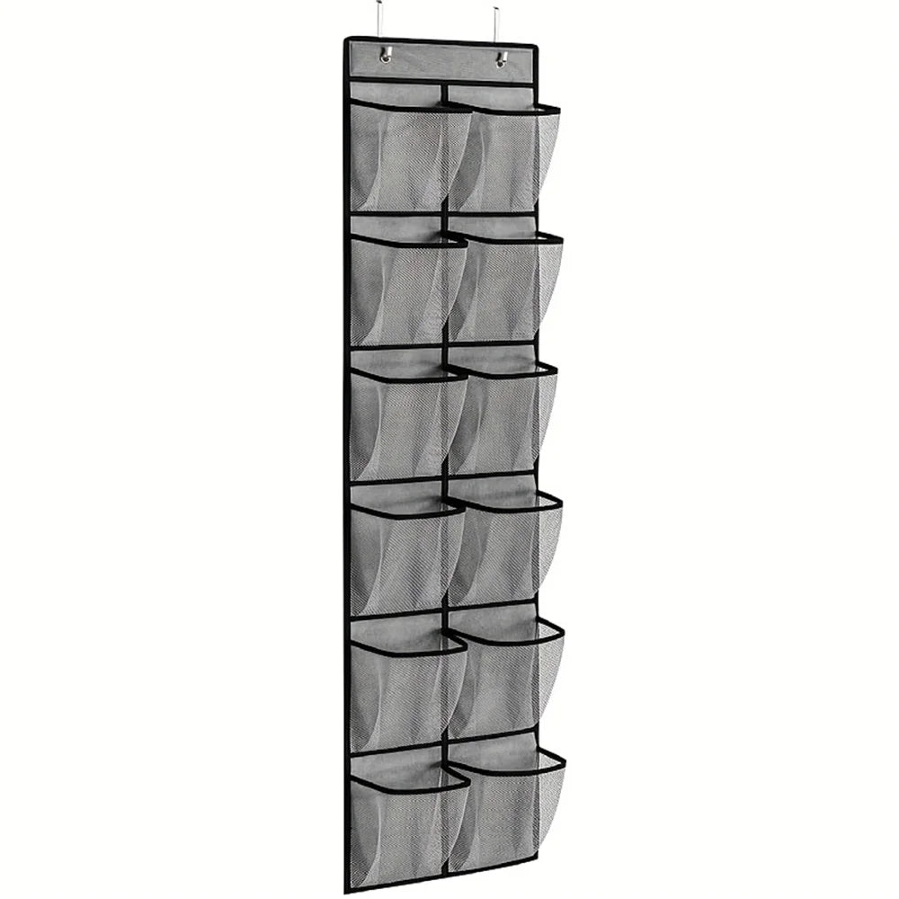 12-Pocket Over-Door Shoe Organizer