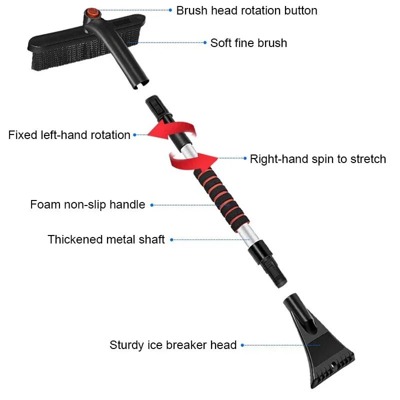 Extendable Snow Brush & Ice Scraper