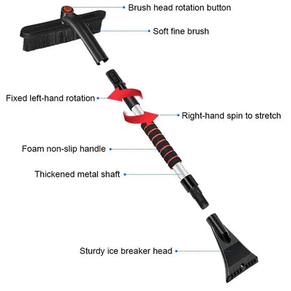 Extendable Snow Brush & Ice Scraper