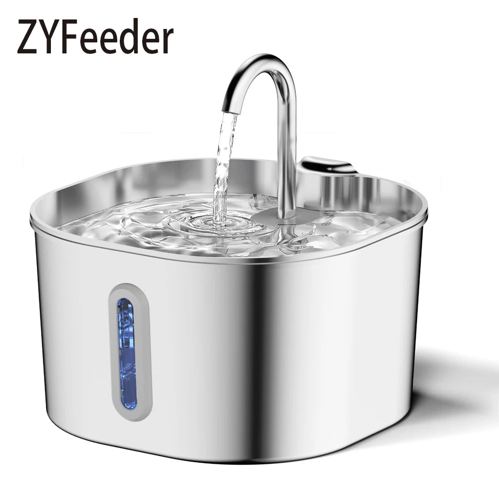Cat Water Fountain - Stainless Steel Pet Fountain