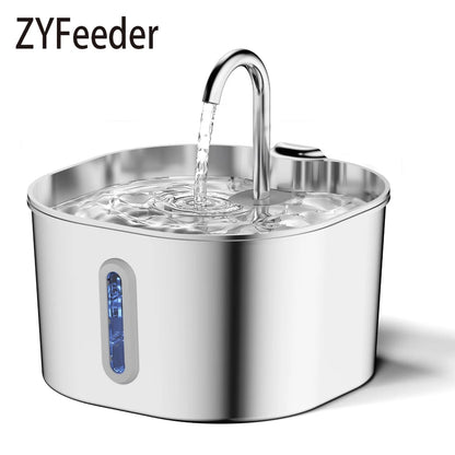 Cat Water Fountain - Stainless Steel Pet Fountain