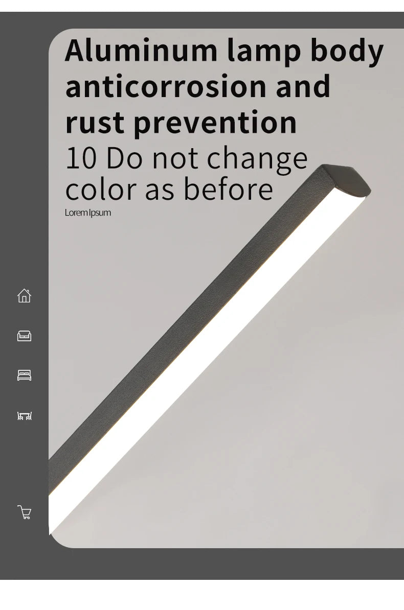 Modern Pendant Light - Linear LED Chandelier, Dining Room Light Fixture for Kitchen Island