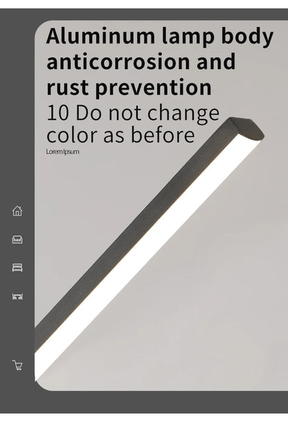 Modern Pendant Light - Linear LED Chandelier, Dining Room Light Fixture for Kitchen Island