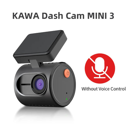 KAWA Mini 3 WiFi Dash Cam - Wireless Night Vision Car DVR