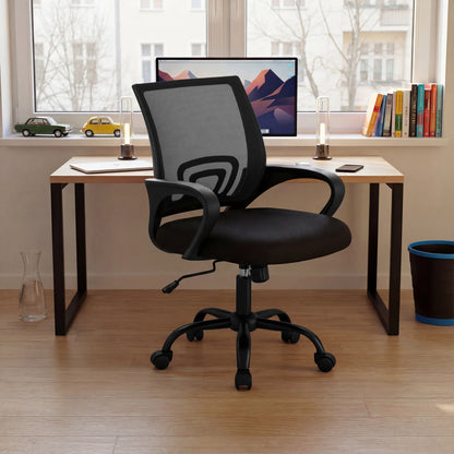 Ergonomic Desk Chair with Lumbar Support (Black)