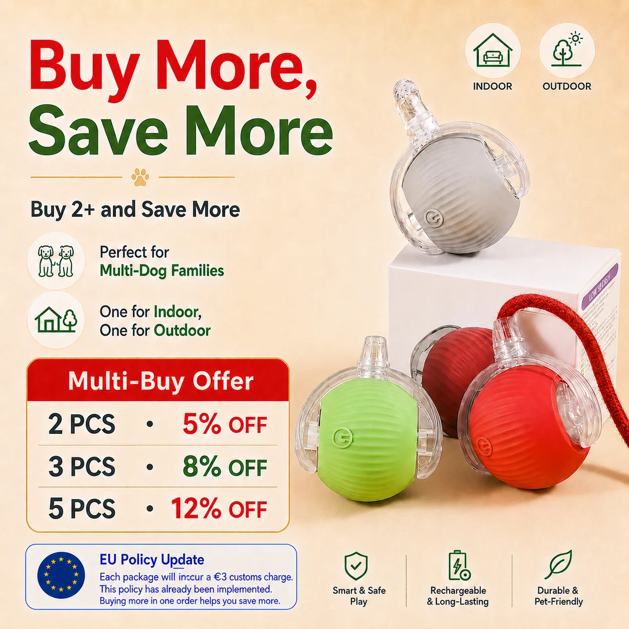 Automatic Rolling Dog Ball Launcher - Interactive Smart Toy