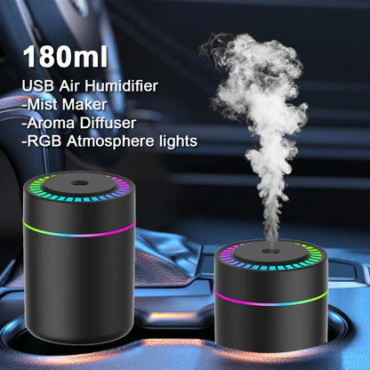 Mini USB Humidifier - Aroma Diffuser with Light