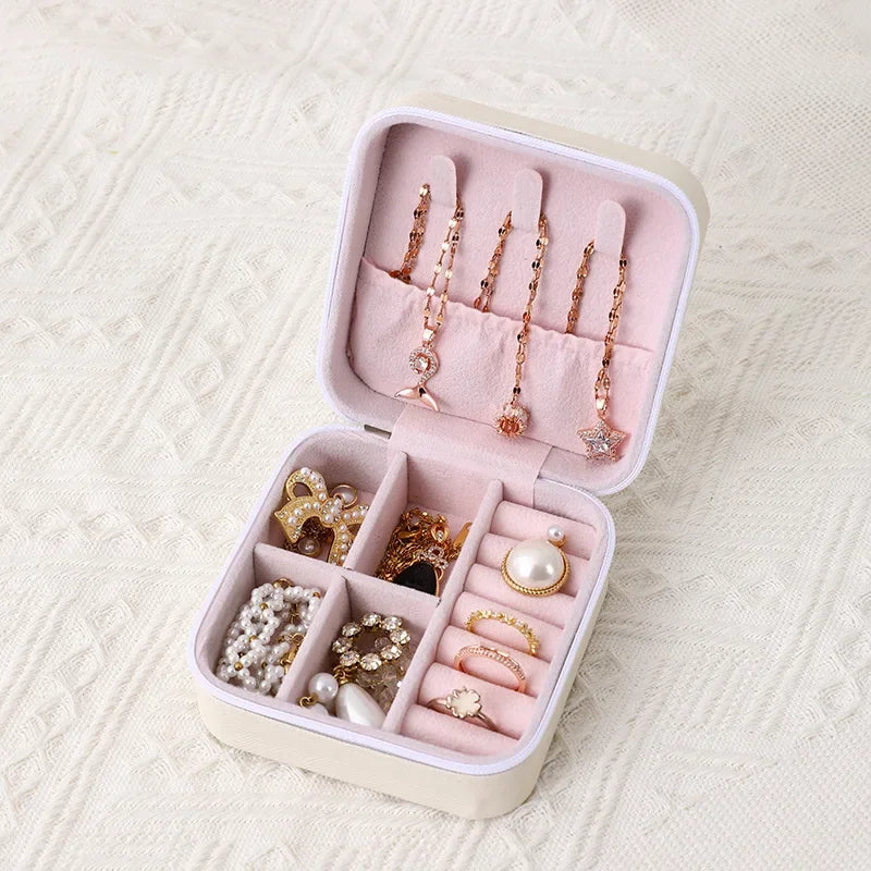 Portable Travel Jewelry Box - 3-Layer Organizer Case