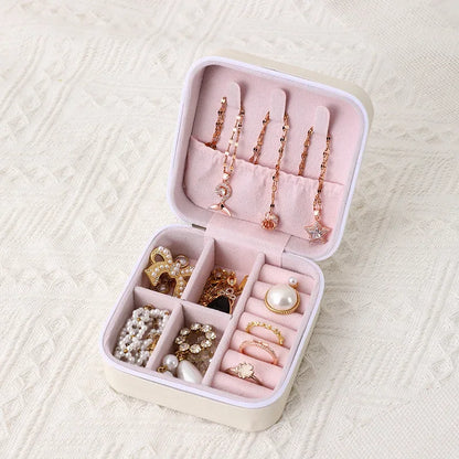 Portable Travel Jewelry Box - 3-Layer Organizer Case