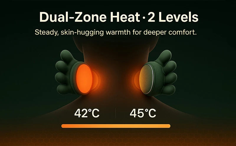 Neck & Shoulder Massager with Heat - Kneading Wrap