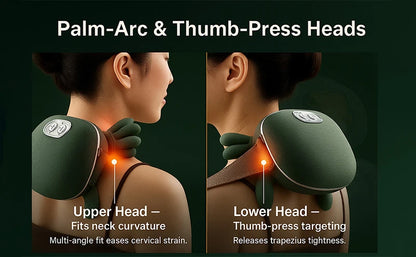 Neck & Shoulder Massager with Heat - Kneading Wrap