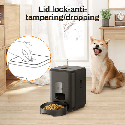 Smart Automatic Pet Feeder - Timed Cat & Dog Food Dispenser
