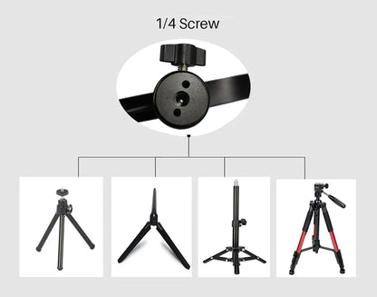 LED Ring Light - 10-Inch Tri-Color Tripod Kit