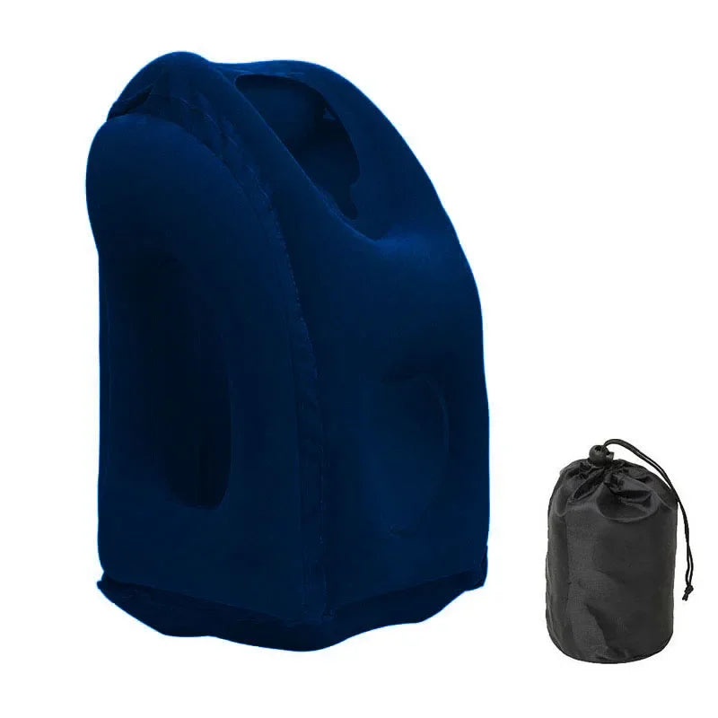 Inflatable Travel Pillow - Portable Neck & Chin Support