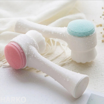 Silicone Facial Cleansing Brush - Double-Sided