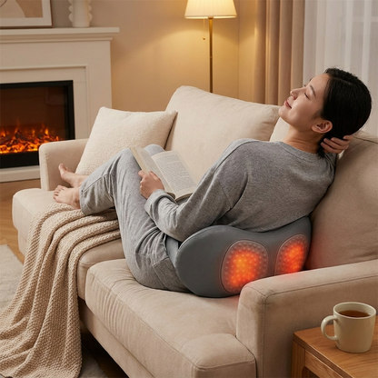 3-in-1 Back & Neck Massager with Heat in use