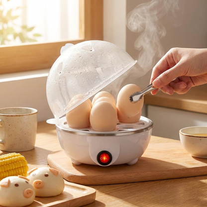 Automatic Egg Cooker in use