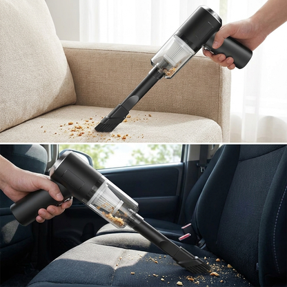 Cordless Handheld Vacuum Cleaner in use
