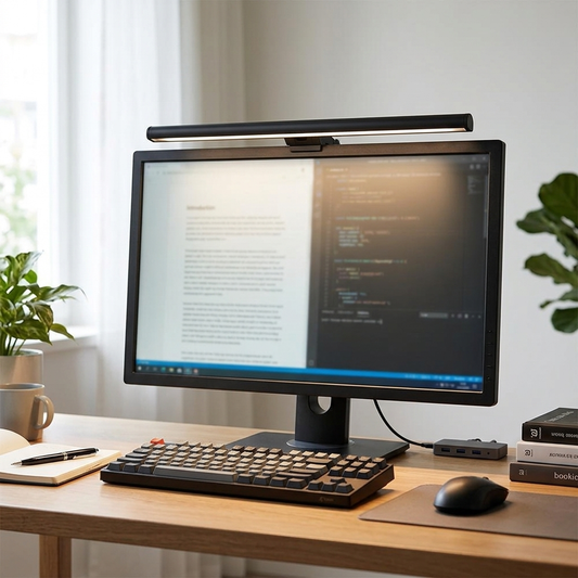 50cm Monitor Light Bar USB Desk Lamp Stepless Dimming Screen Hanging Reading Light for Study Table Top