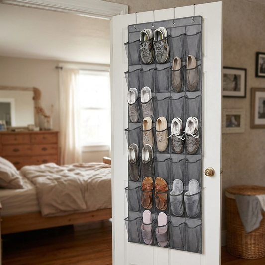 Hanging Shoe Organizer - 35 Pocket Door Shoe Rack