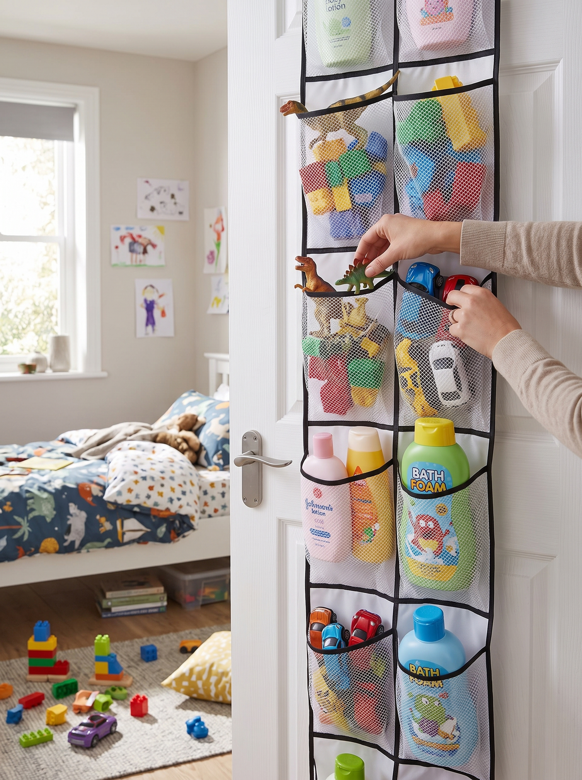 Over-Door Shoe Organizer - 12-Pocket Hanging Shoe Rack - More Than A Shoe Rack