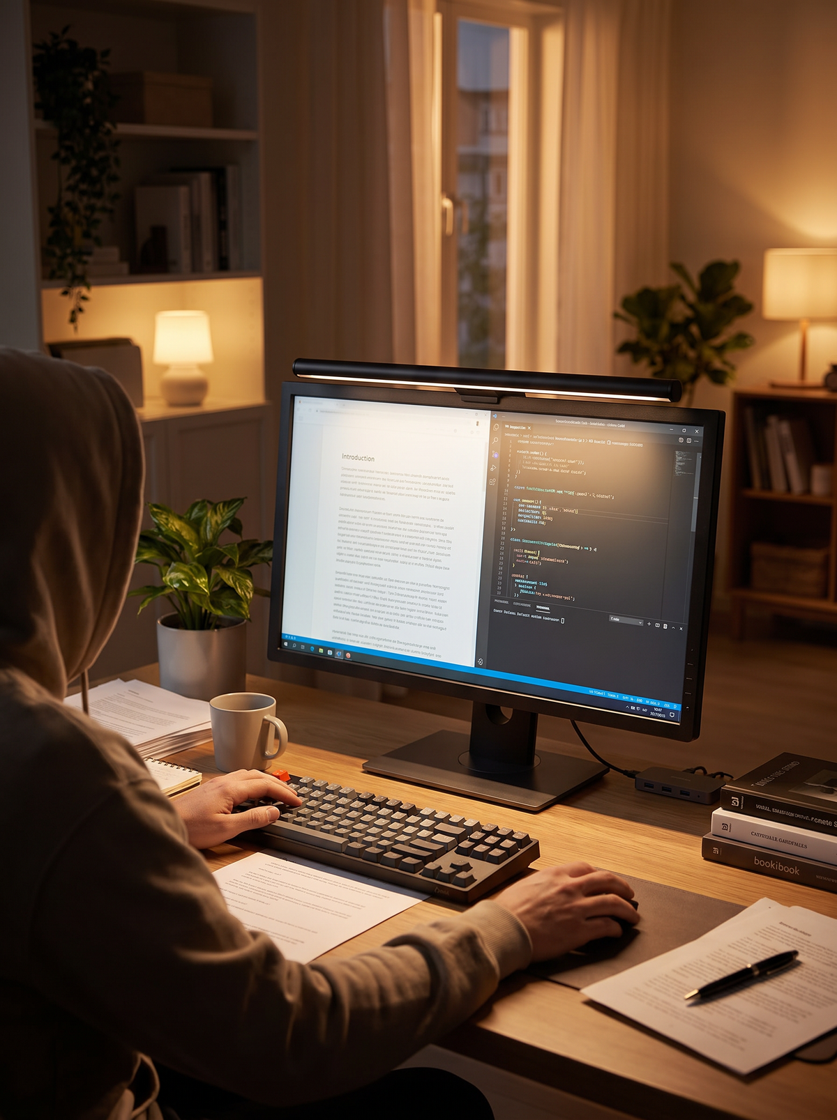 Monitor Light Bar - USB Screen Reading Lamp - Light Your Desk, Not Your Screen