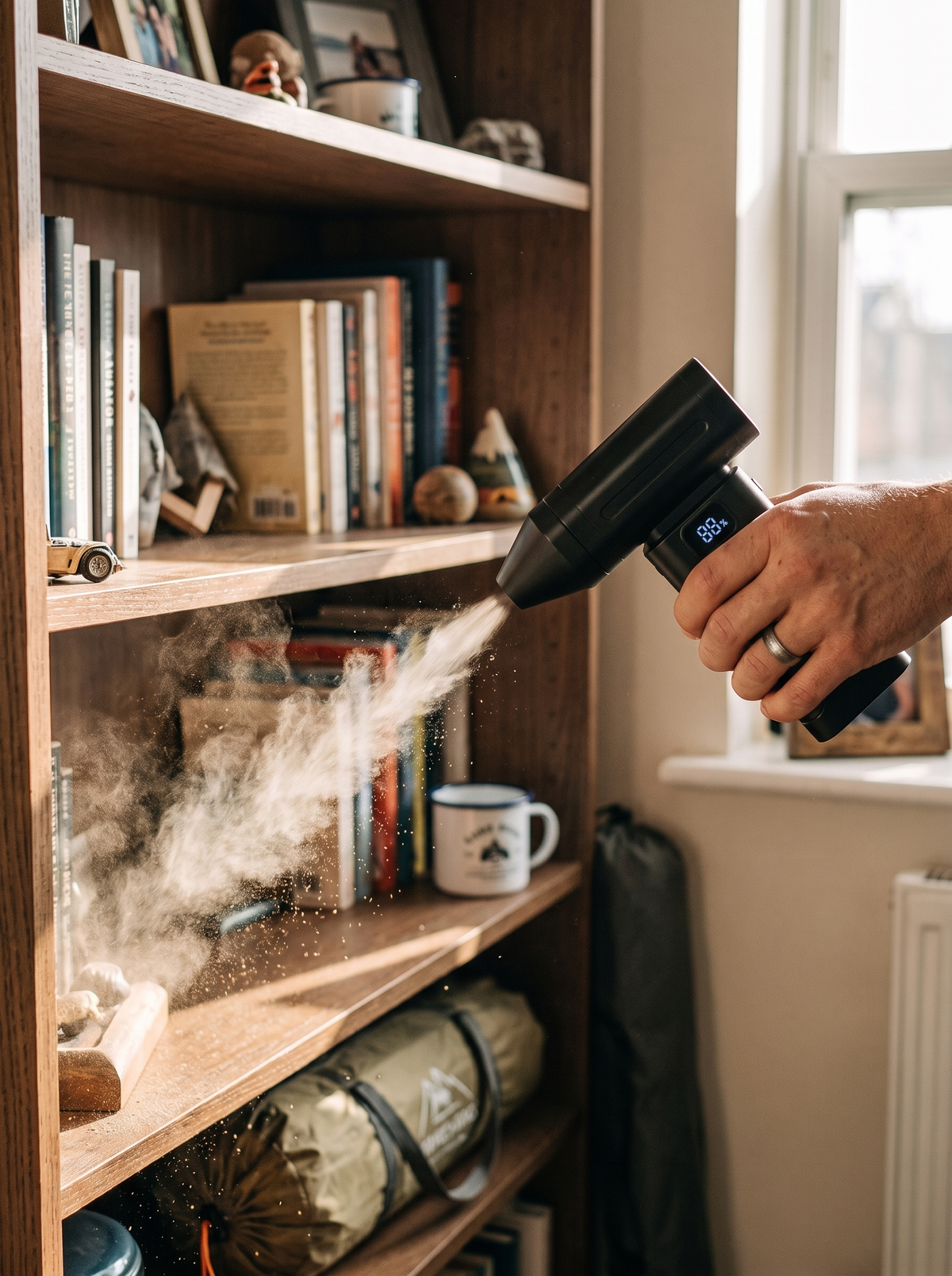 Cordless Air Duster - Rechargeable Mini Turbo Fan