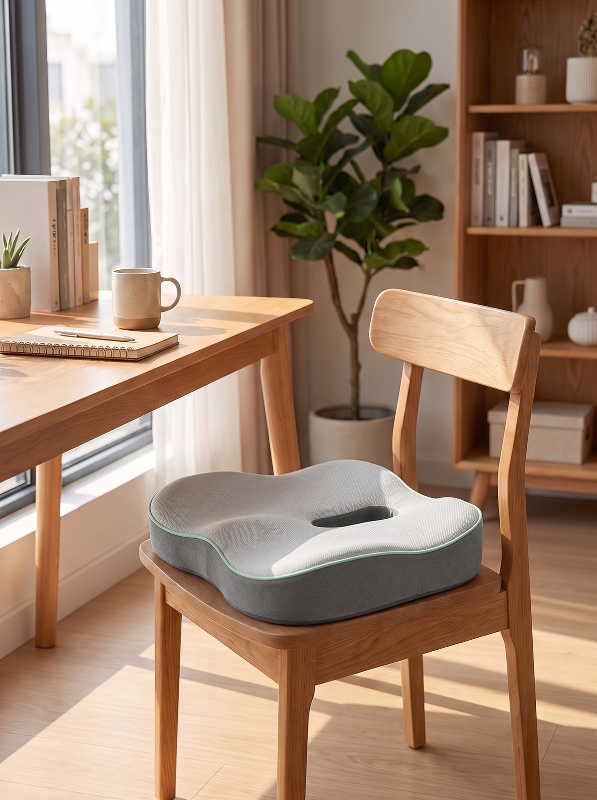 Memory Foam Seat Cushion - Office Chair Cushion for Back Pain - Goes Wherever You Sit
