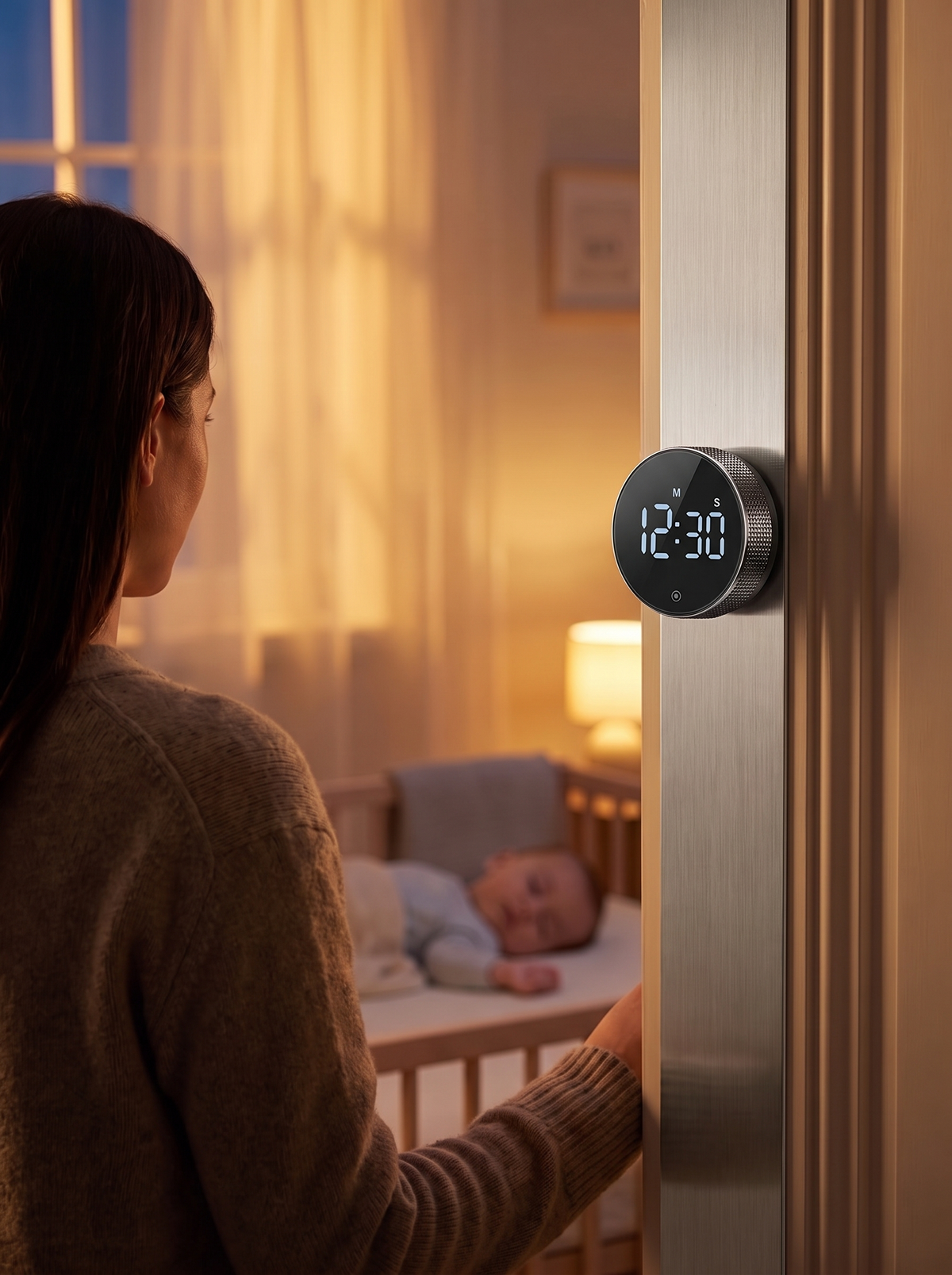 Digital Kitchen Timer - Magnetic Timer Clock - Loud Kitchen or Sleeping Baby