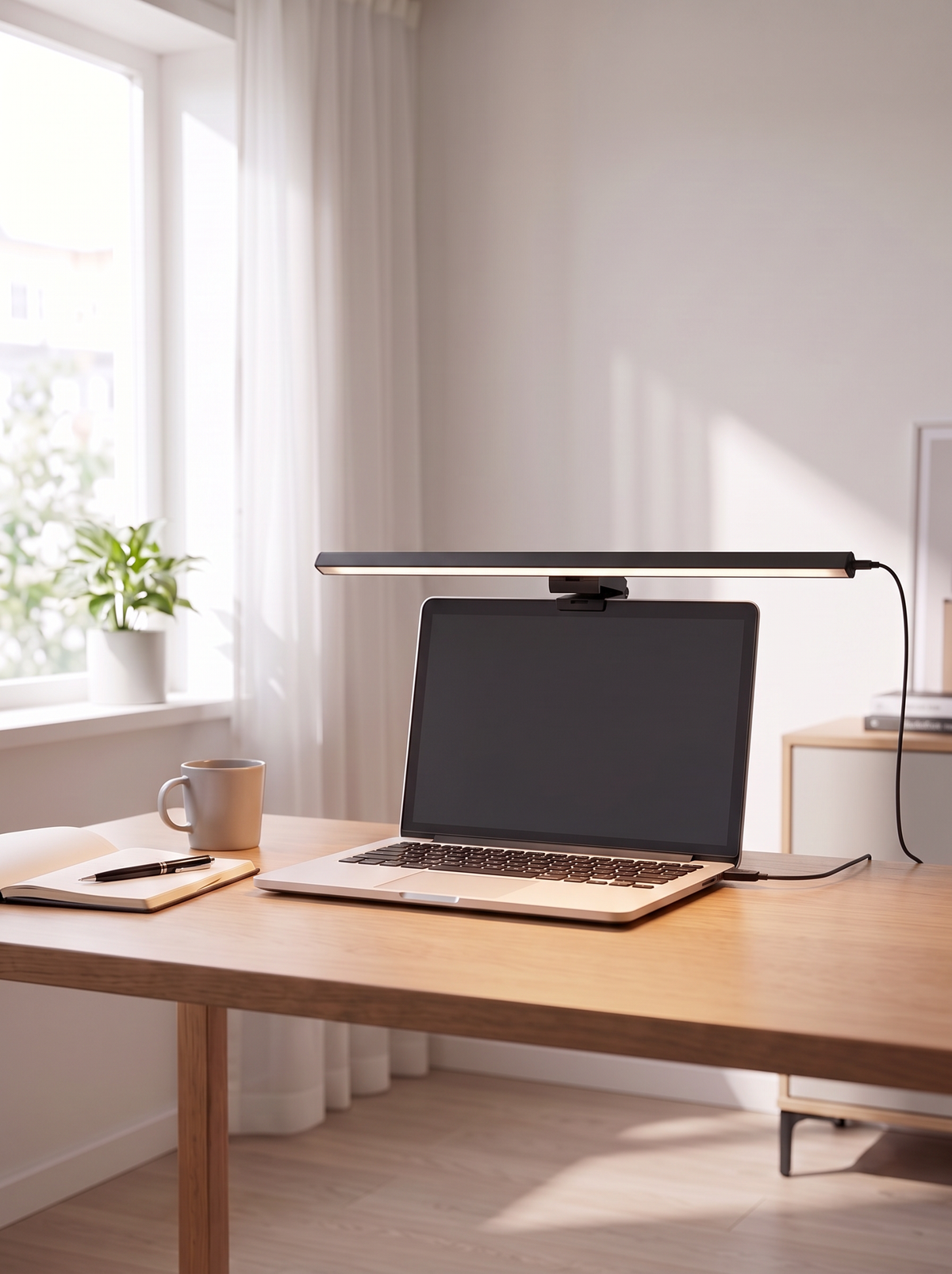 Monitor Light Bar - USB Screen Reading Lamp - Clips On, No Desk Space Lost