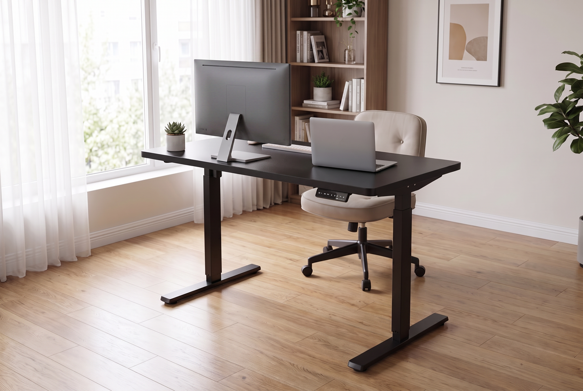 Electric Standing Desk Black lifestyle 3 v2