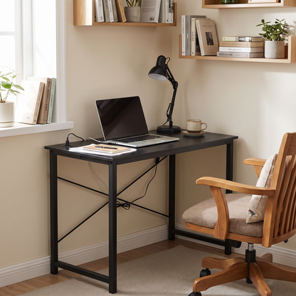 Computer Desk (31in Black) in a study corner