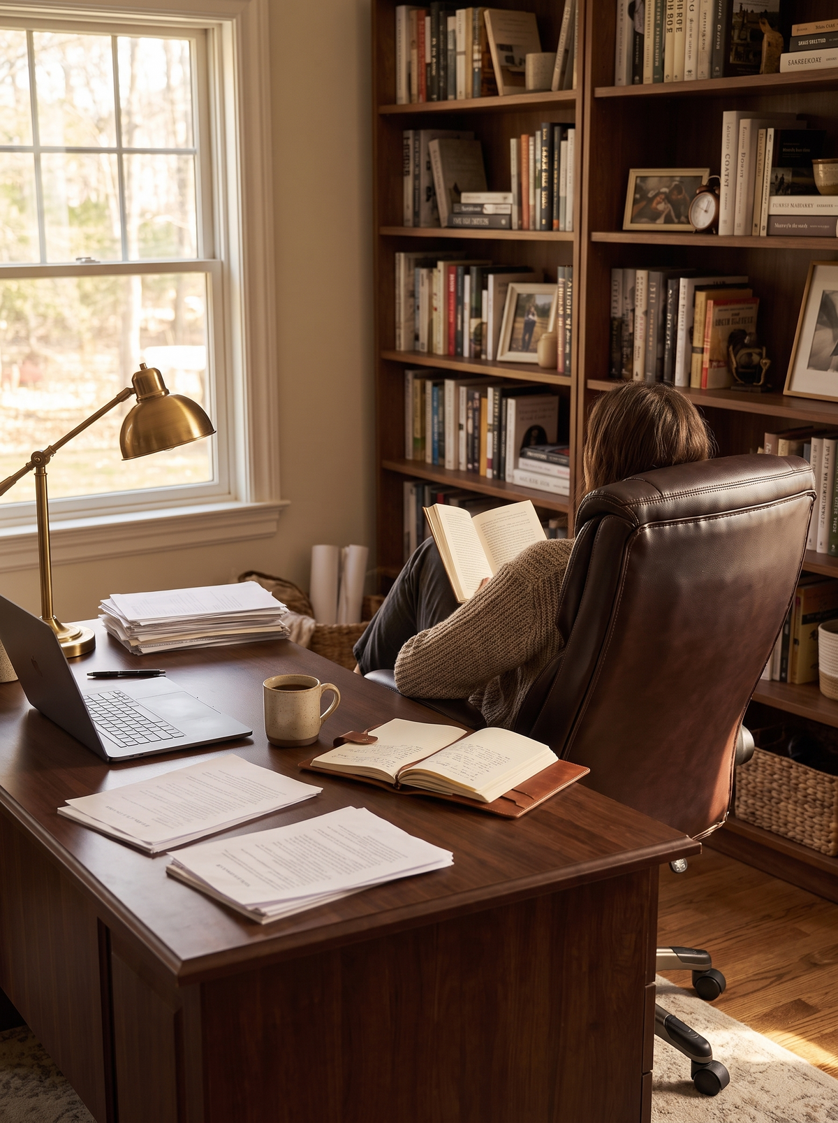 Executive Office Chair Brown lifestyle 3