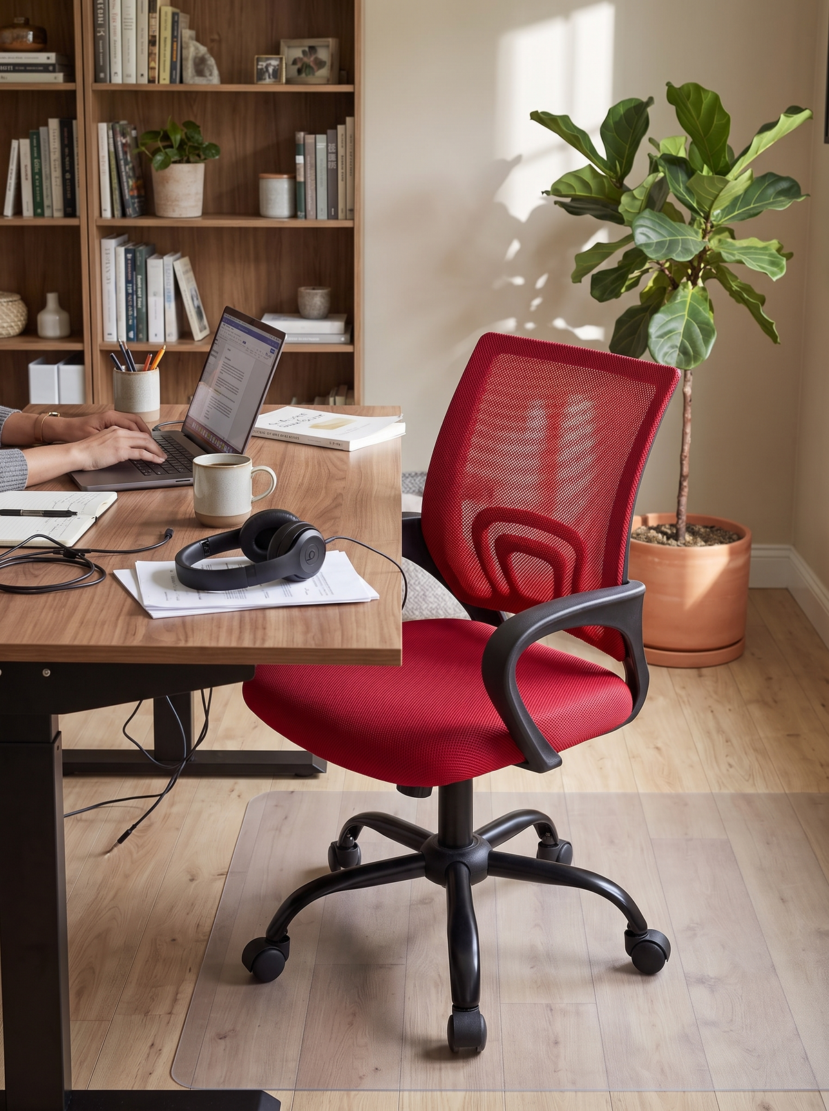Ergonomic Office Chair Red lifestyle 3