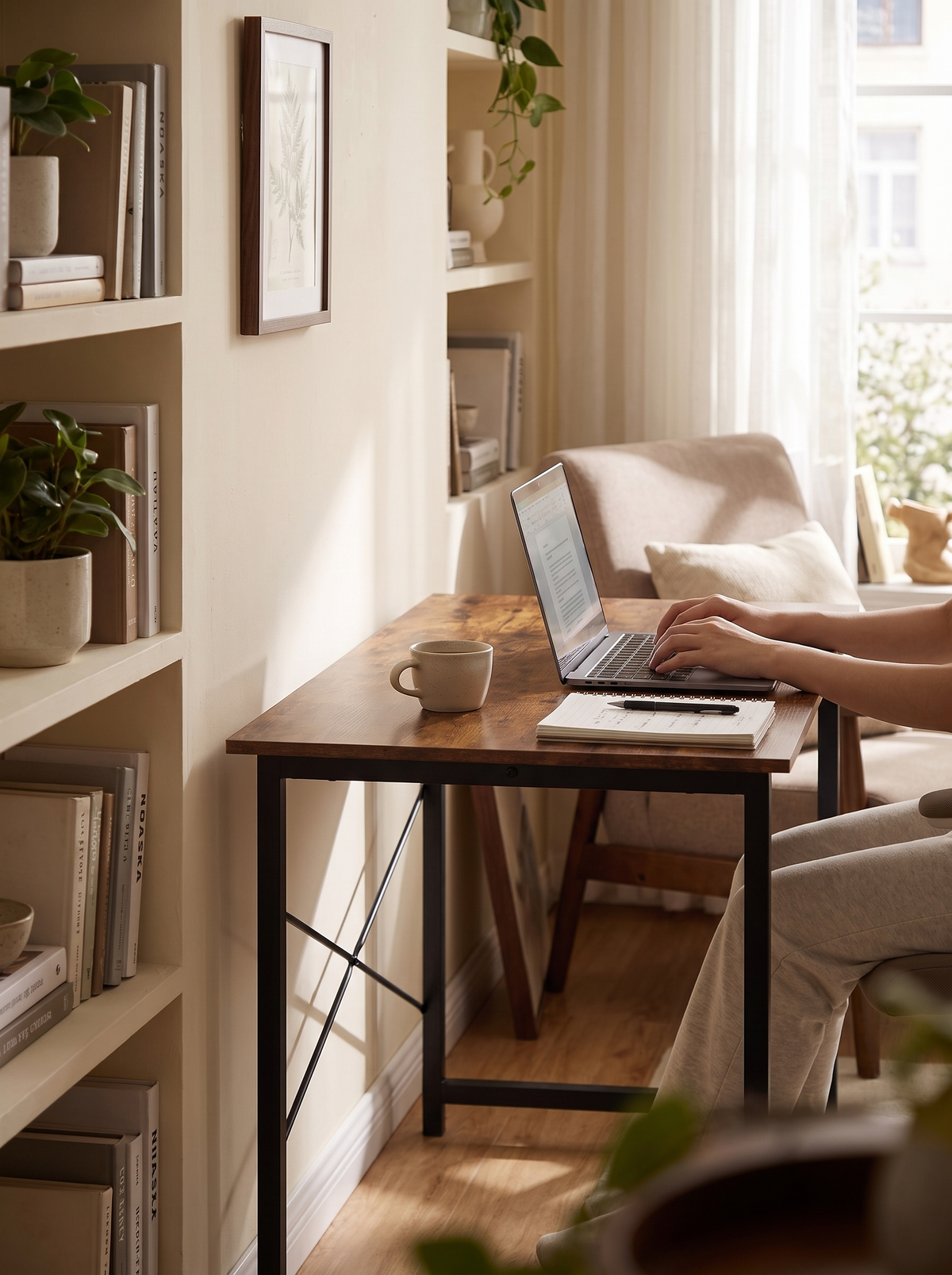 Computer Desk 40in Rust lifestyle 3