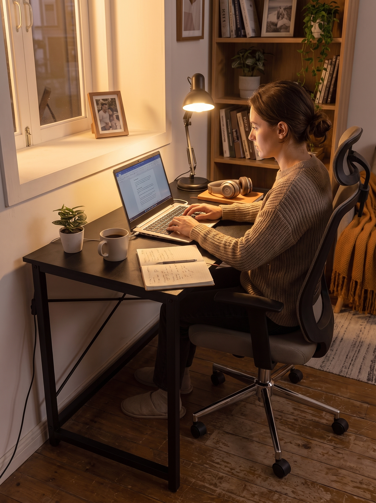 Computer Desk 40in Black lifestyle 2