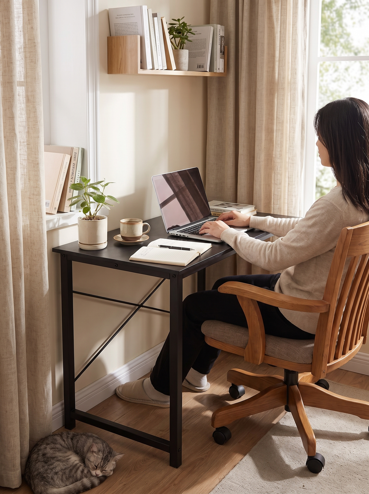 Computer Desk 31in Black lifestyle 1